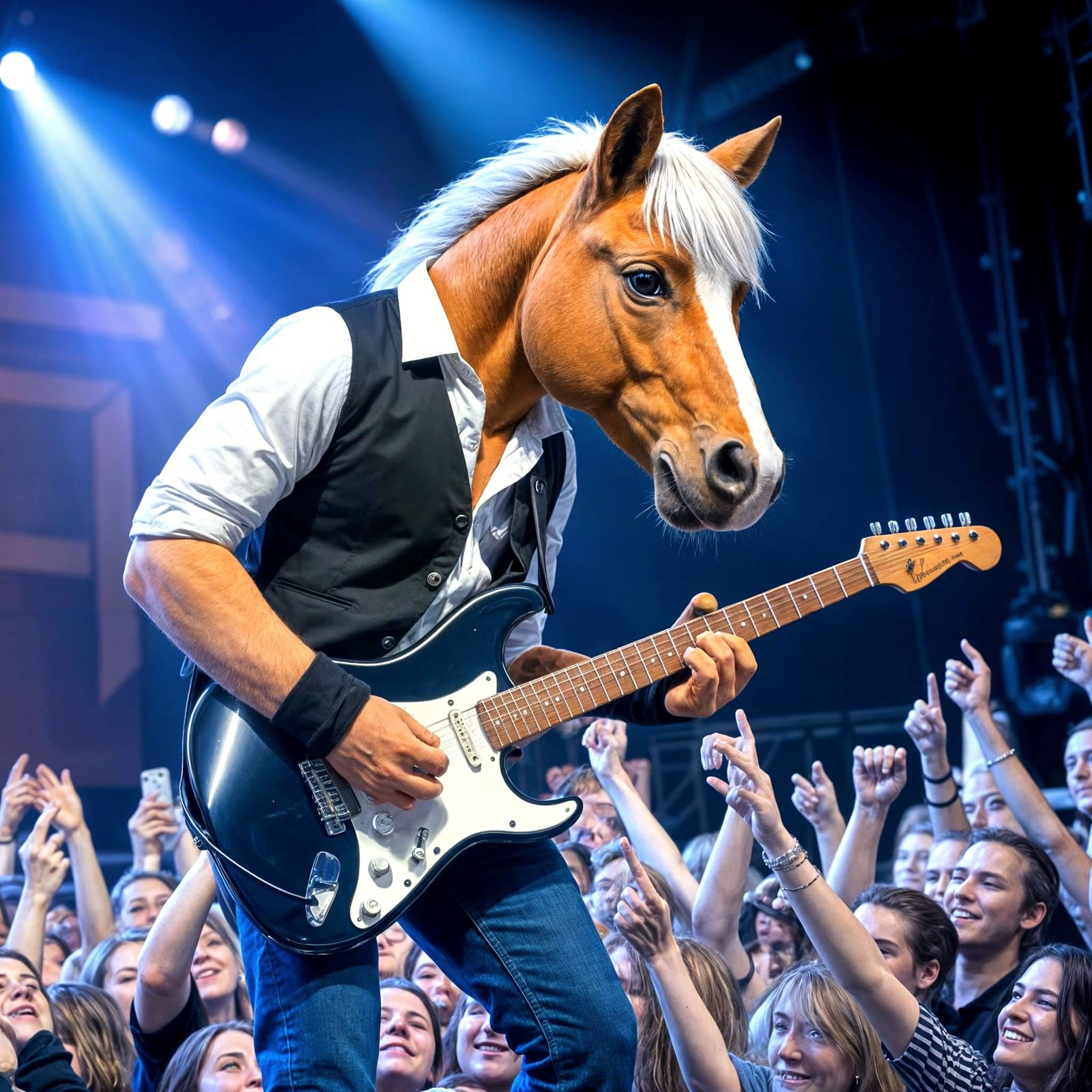 Photorealistic Horse Head Sculpture