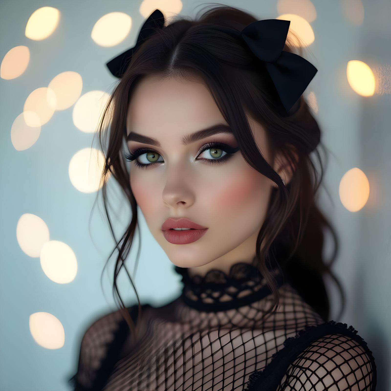 Goth Girl Portrait in Professional Photography Style