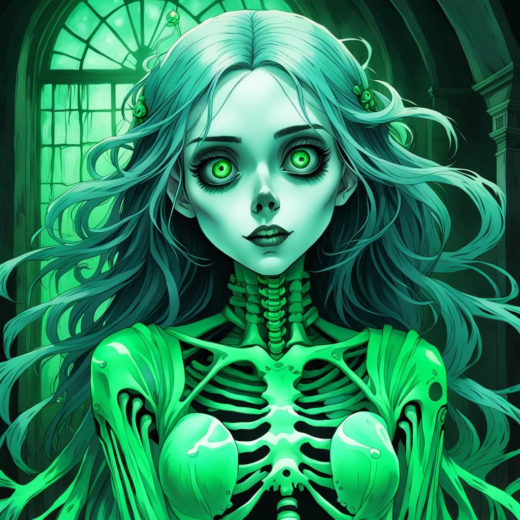 Ethereal Manga Ghost in Abandoned Asylum