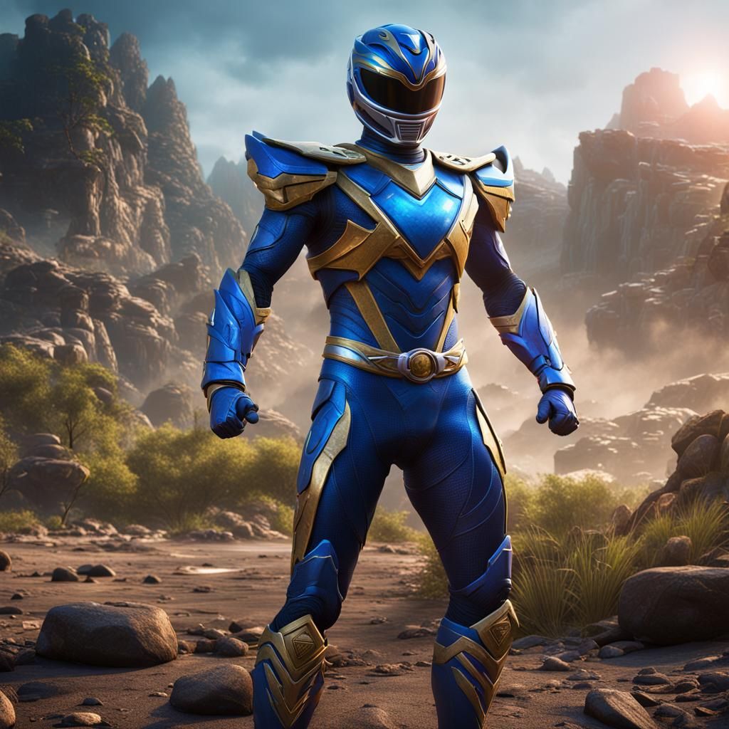 Detailed Power Ranger Matte Painting in 8K