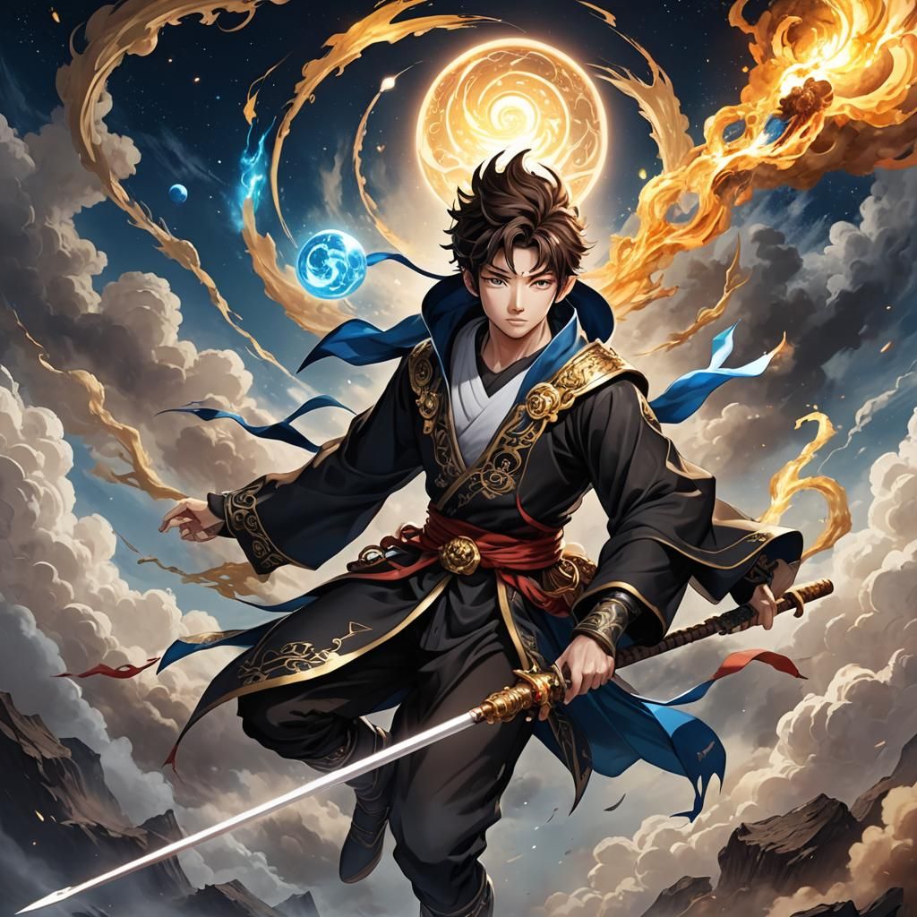 Handsome High School God on Cosmic Cloud