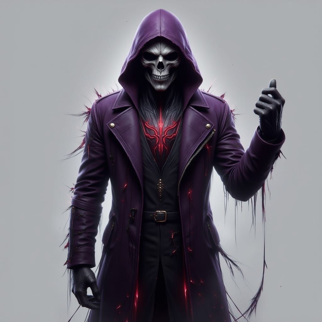 Menacing Figure of REAPER Unit in Digital Concept Art