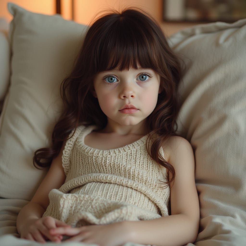 Girl Relaxing in Soft Light, Fine Art Photography