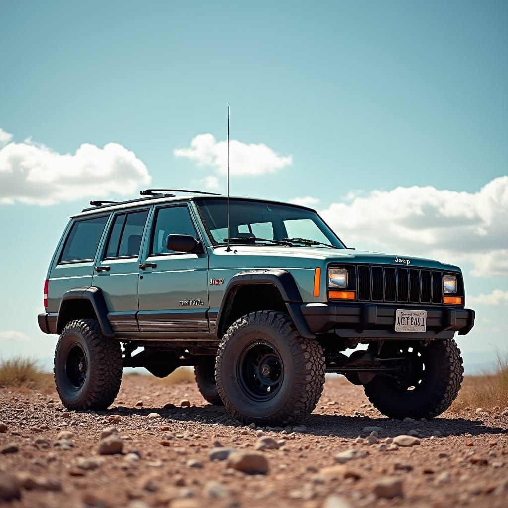 Jeep Cherokee XJ Shines in Off-Road Photo