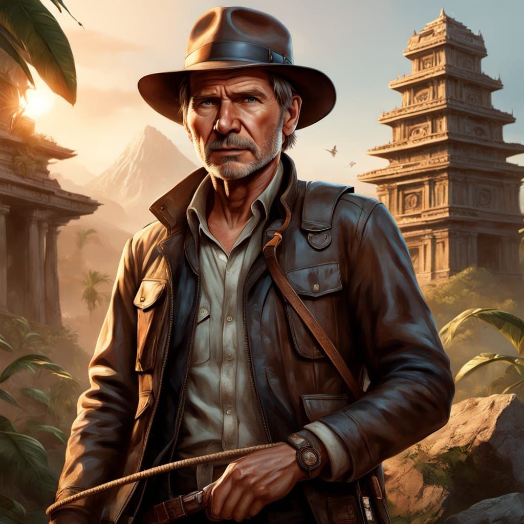 Heroic Bunny Explorer in Indiana Jones Style