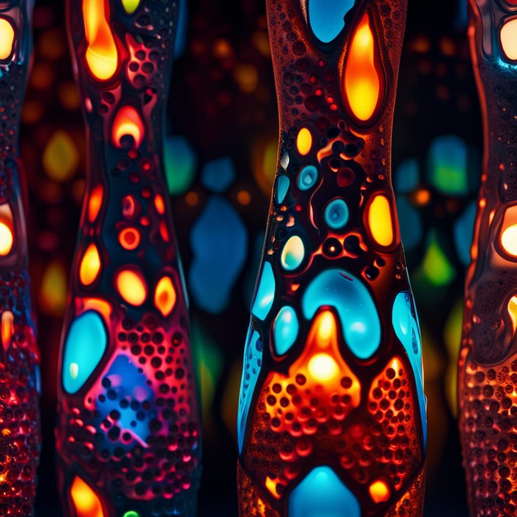 Hyperrealistic Lava Lamp in Cinematic Lighting