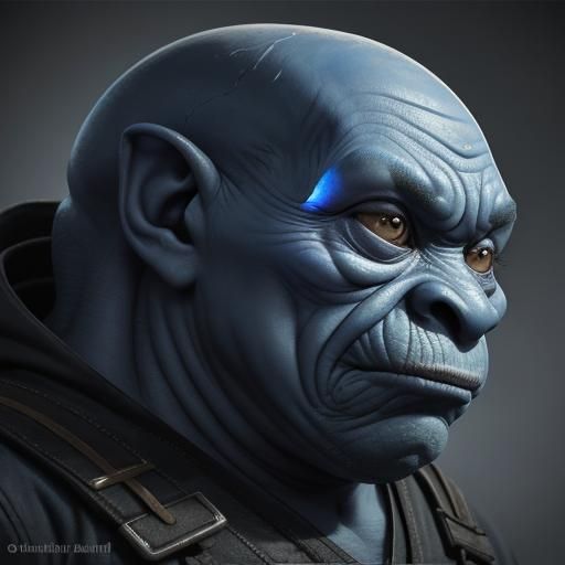 Hyperrealistic Alien Kobold Portrait with Dramatic Lighting