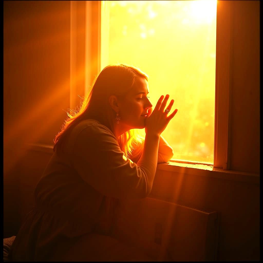 Dramatic Cinematic Portrait in Atmospheric Lighting