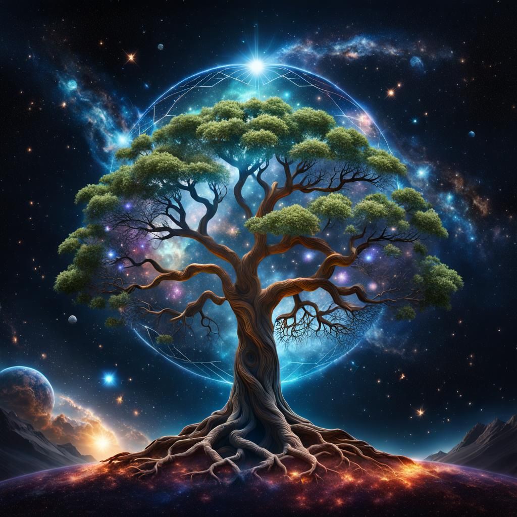 Cosmic Tree of Life: 8k Resolution Universe
