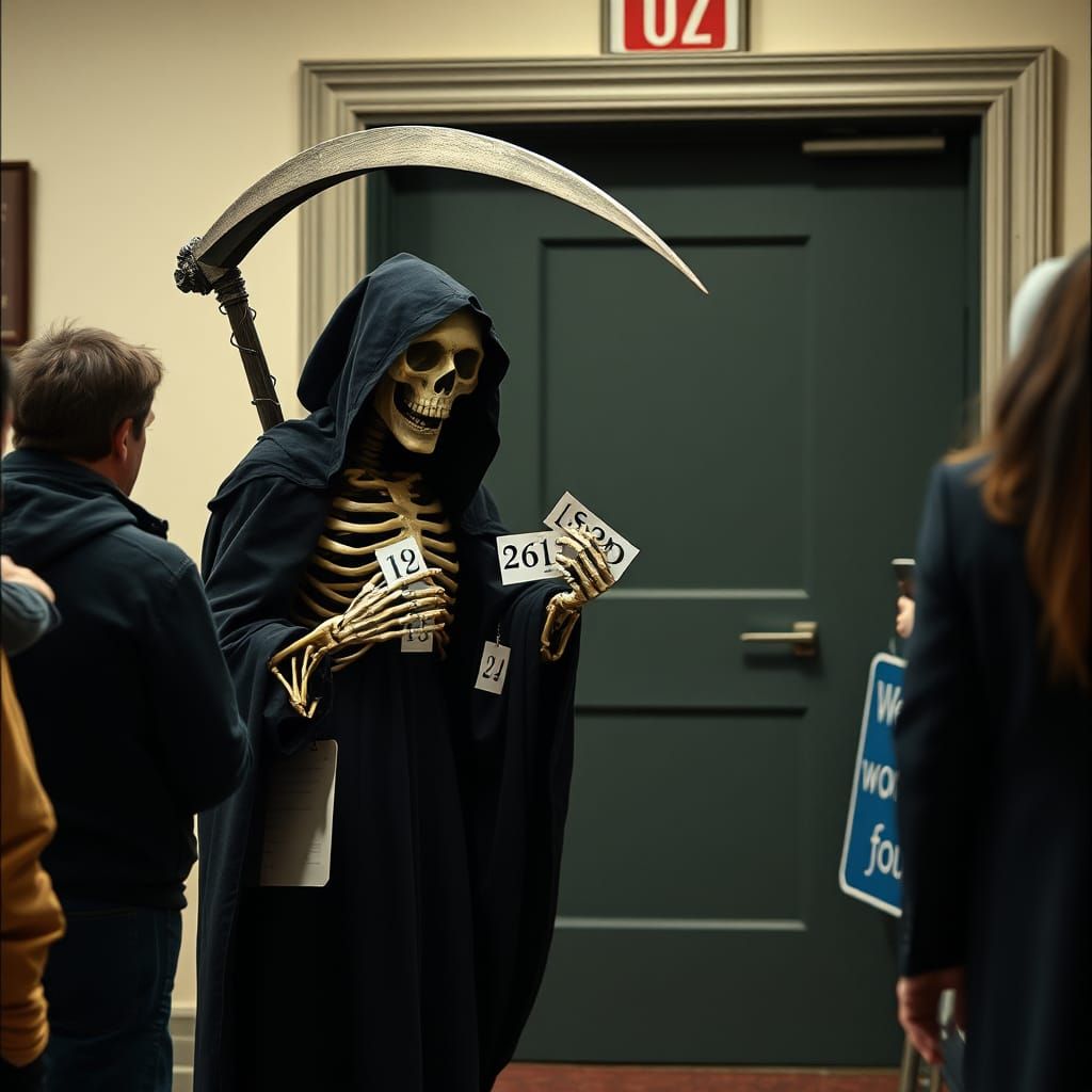 Monty Python's Grim Reaper: A Comedic Scene