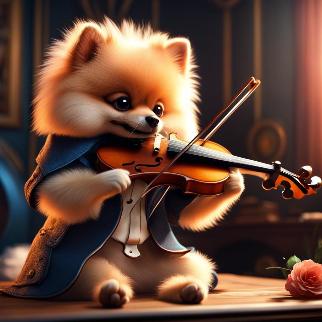 Pom became a violinist ;)