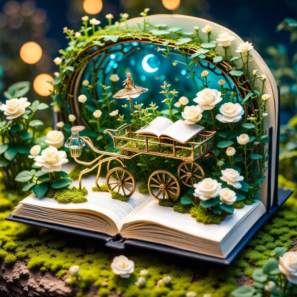 Enchanted Pop-Up World: Gardener and Roses