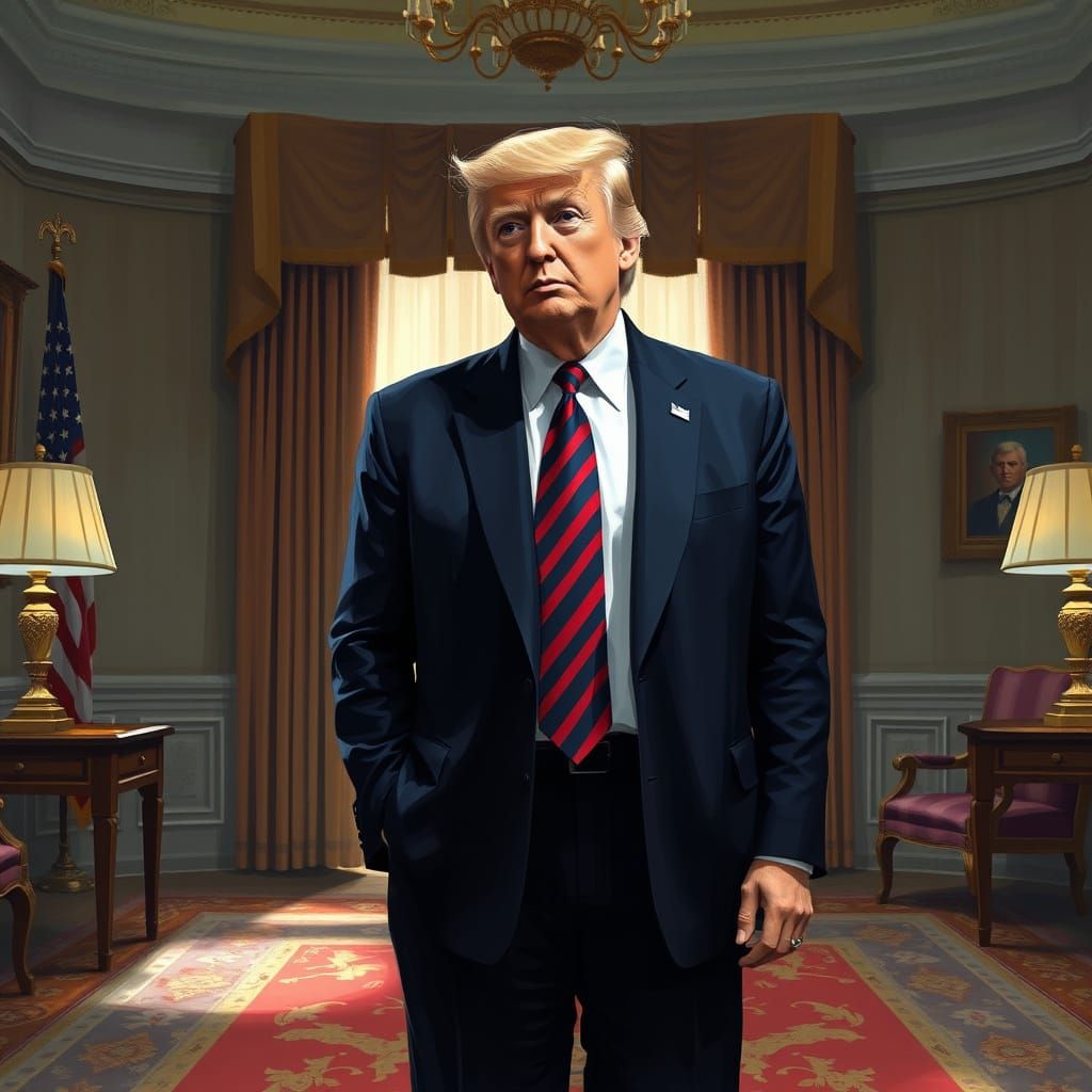 Portrait in Simon Stalenhag Style with Realistic Textures