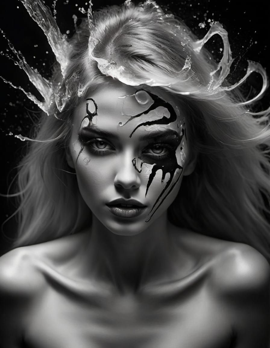 Abstract Warrior Aura of Swirling Dreams Photography