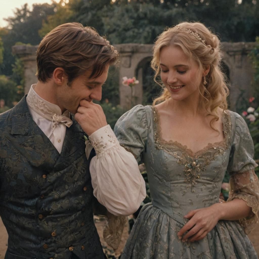 Romantic Garden Scene in Soft Focus