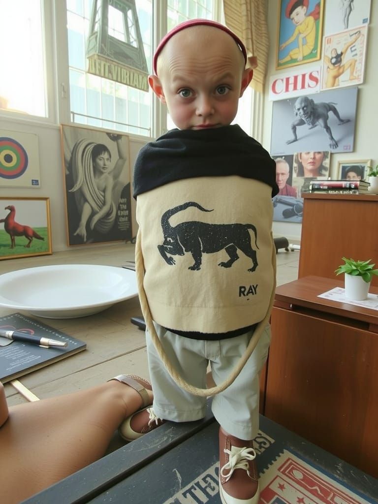 Ray in a Vortical Astral Landscape