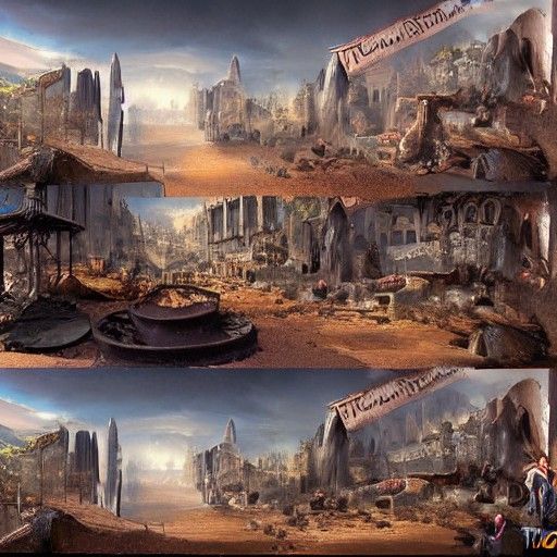 Cinematic Time Warp in Detailed Matte Painting