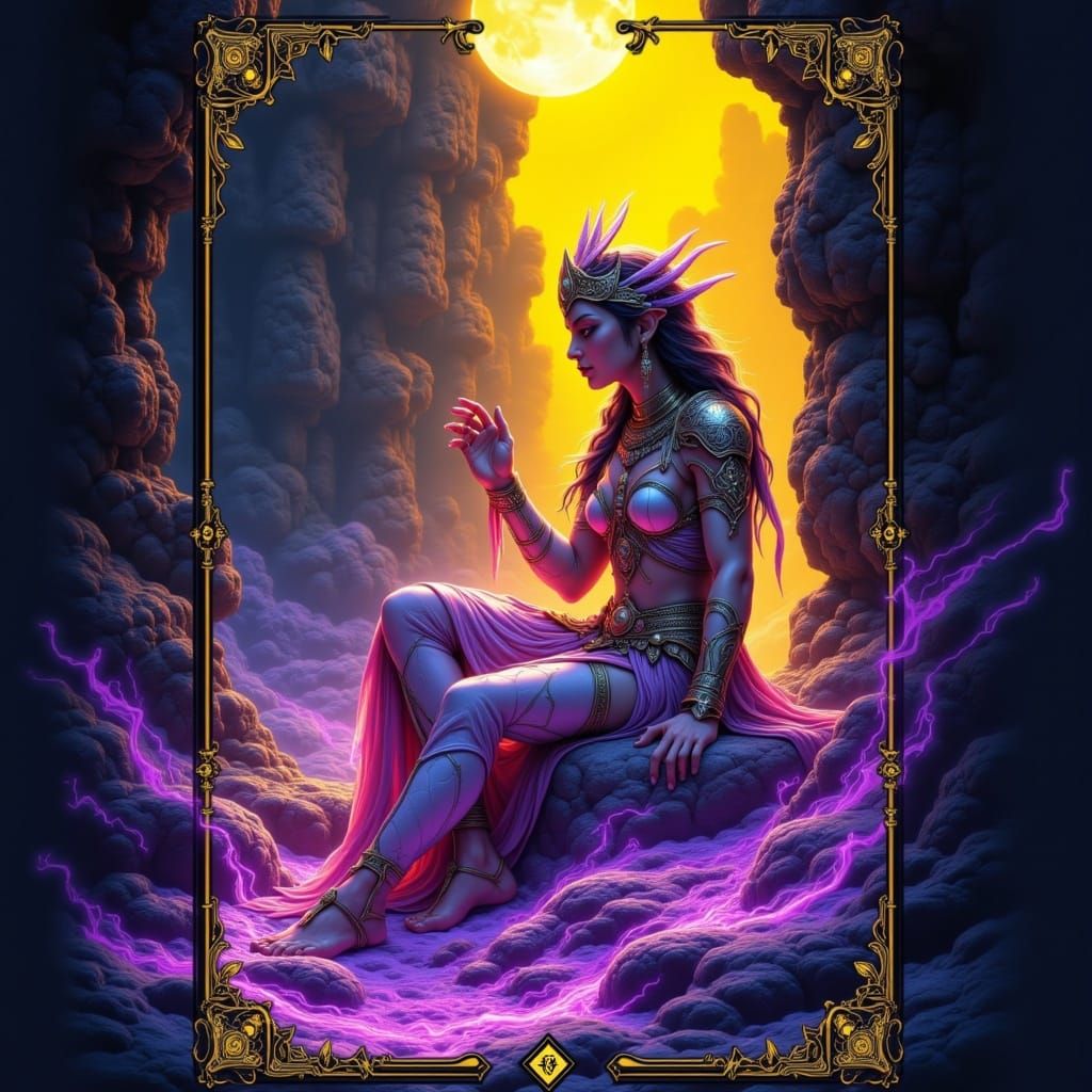 Ellora Caves Dark Fantasy Concept Art