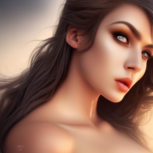 Goddess of Seduction: Detailed Matte Painting