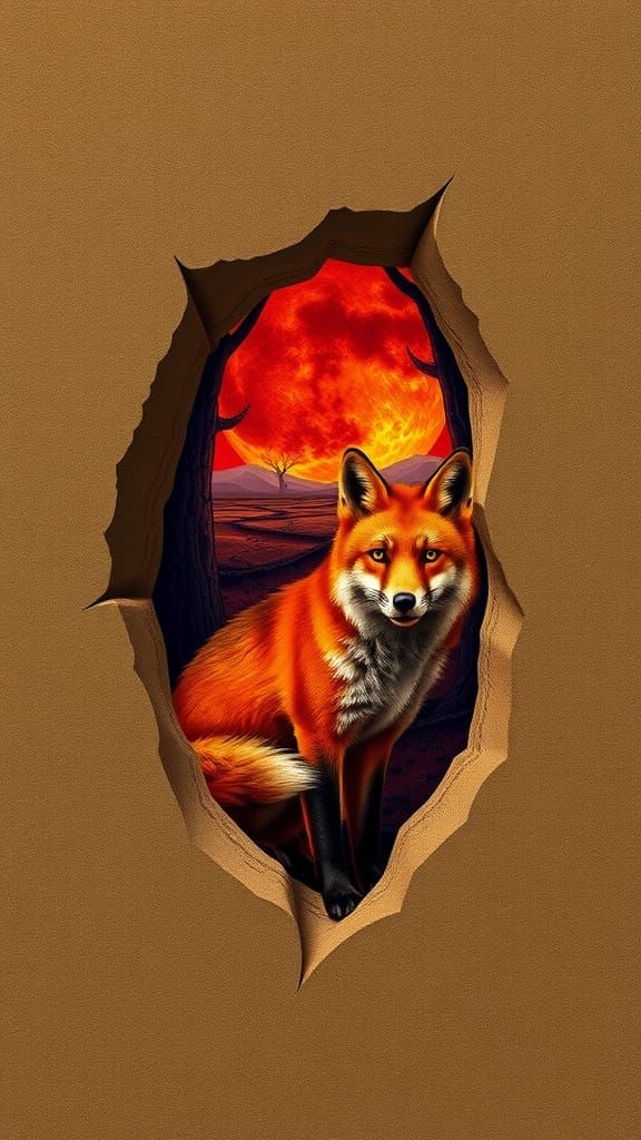 Fox-Shaped Pothole Reveals Miniature Universe