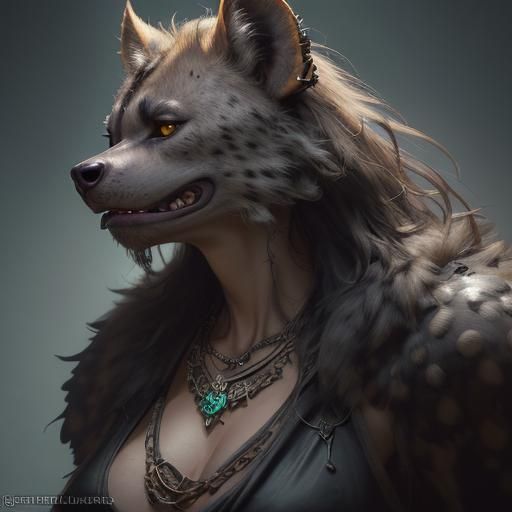 Tribal Gnoll Portrait in 8K Resolution