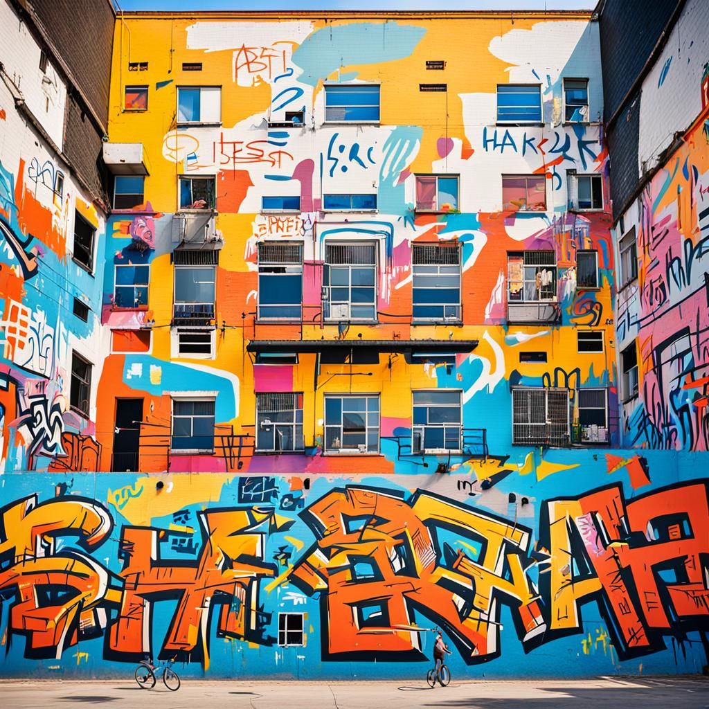 Street Art Reunion Inspired by Basquiat and Haring