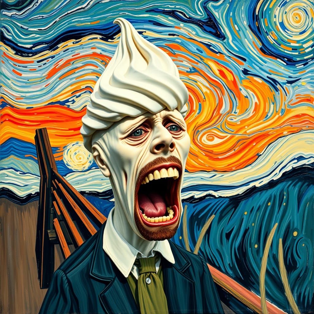 Mvnch's Ice scream by Van Gogh..