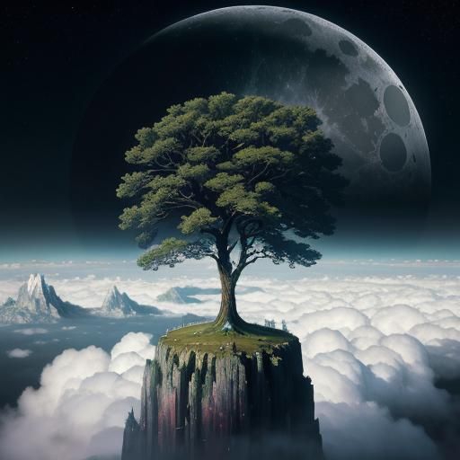 Yggdrasil: The World Tree Above the Clouds