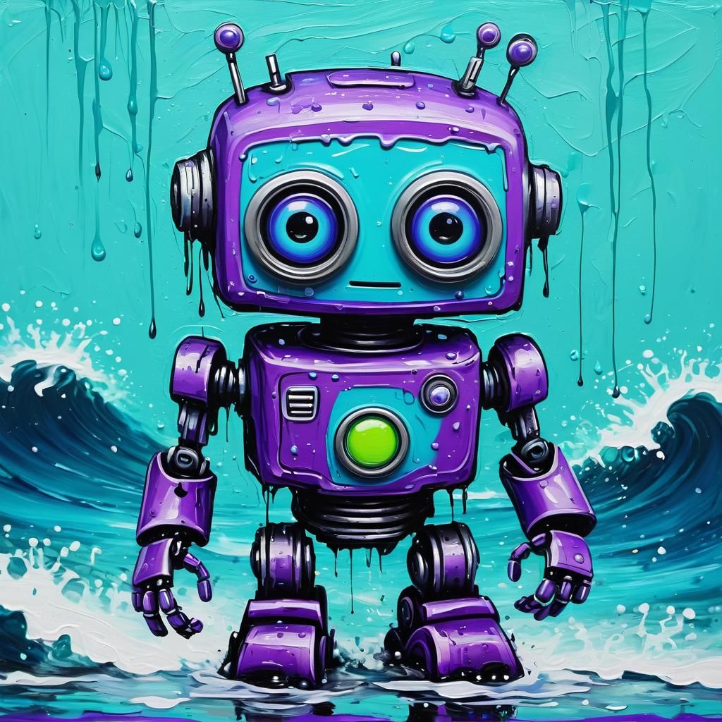 Abstract Robot Impasto Painting with Expressive Texture