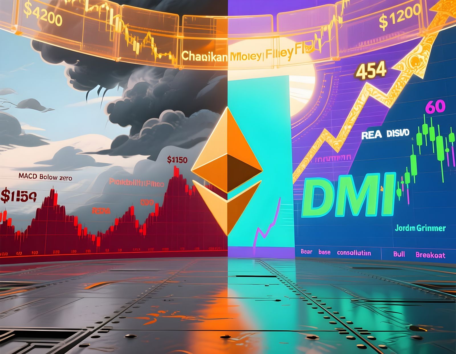 Ethereum Trading Chart: Bearish vs. Bullish Momentum