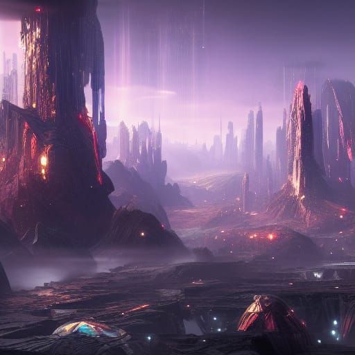 Futuristic Cityscape Concept Art in 8K