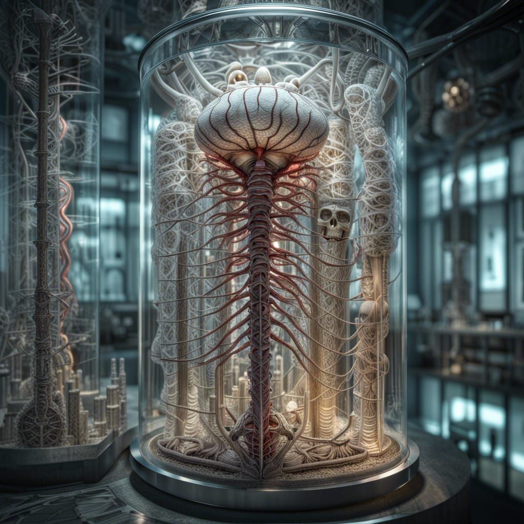 Translucent City in Glass Tube, Alien Observation