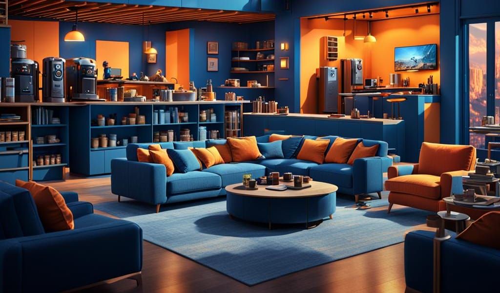 Construction Crew's Dream House in Detailed Matte Painting