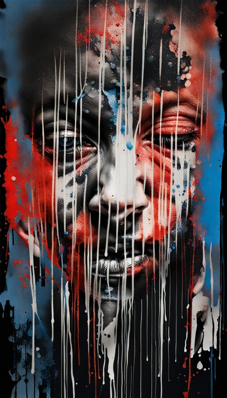 Hyperrealistic Portrait with Double Exposure Effects