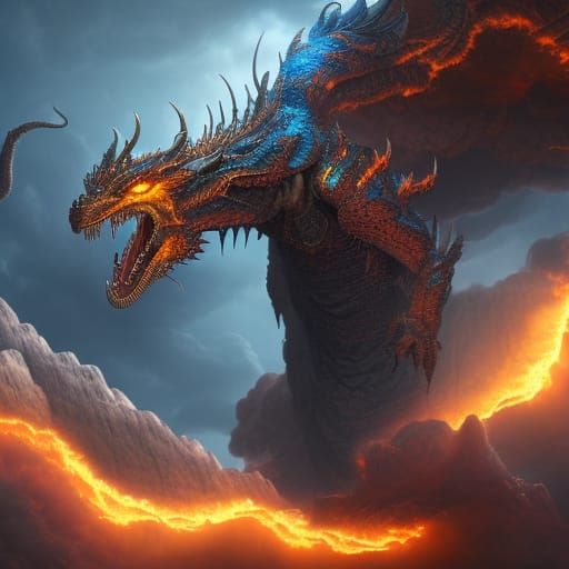 Epic Silver Dragon in Treasure Lair