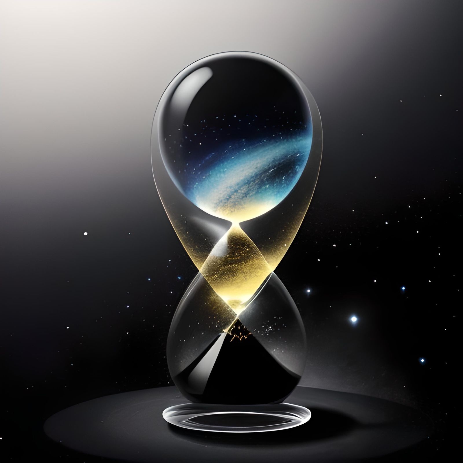 Hourglass Universe: Celestial Bodies and Void