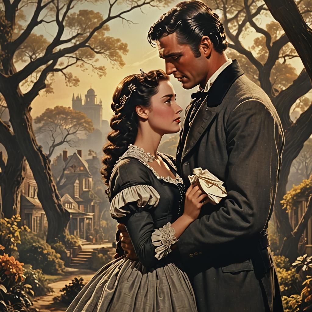 Romantic Moment in a Digital Matte Painting