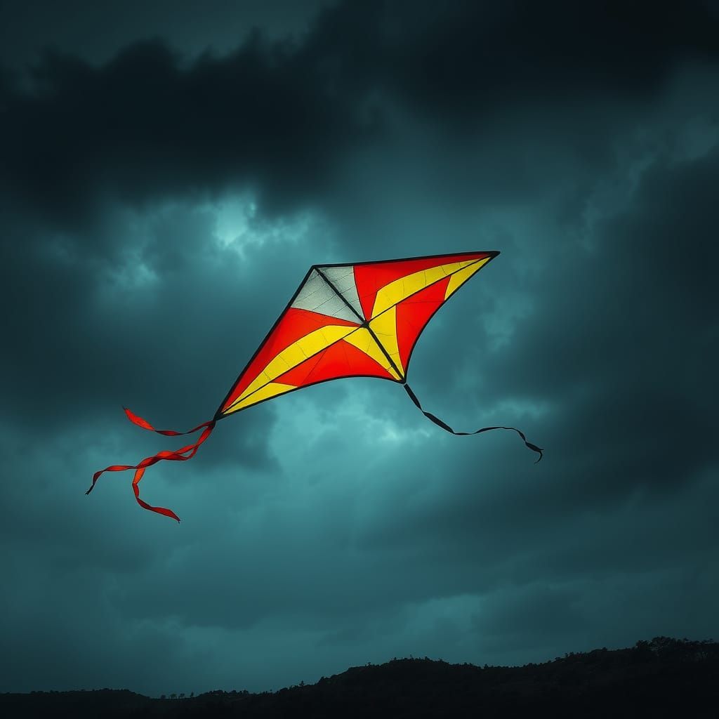 Kite Dancing in a Cyclone: A Visual Representation