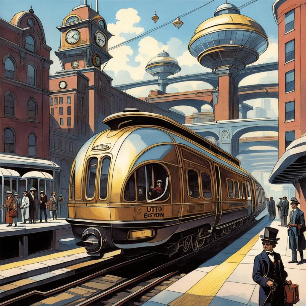 Steampunk Boston MBTA: A Retrofuturistic Vision