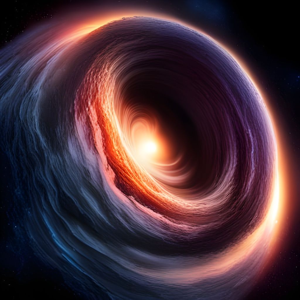Black Hole Devouring Galaxy in Epic Style