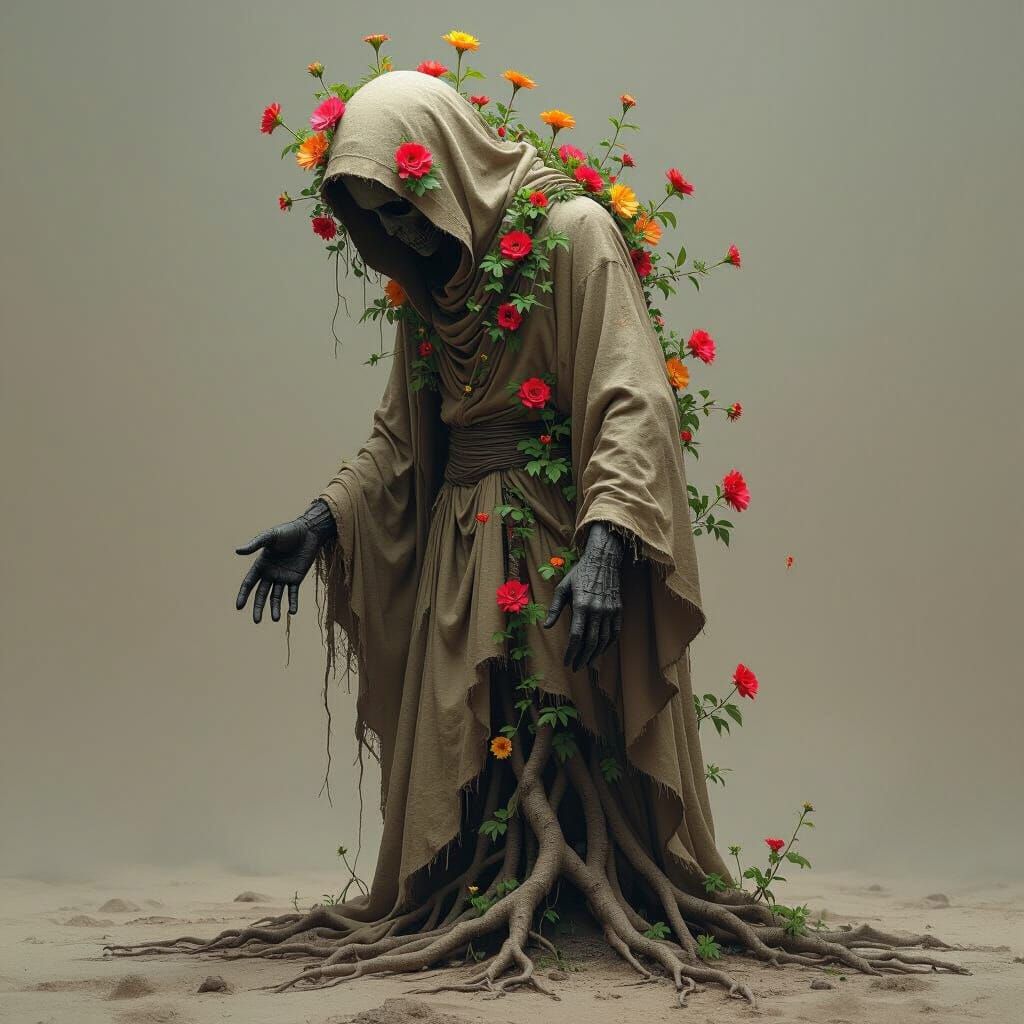 Floral Decomposition: A Haunting Biomechanical Aesthetic