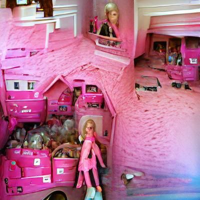 Pink Barbie Dreamhouse Hoard: A Maximalist Vision