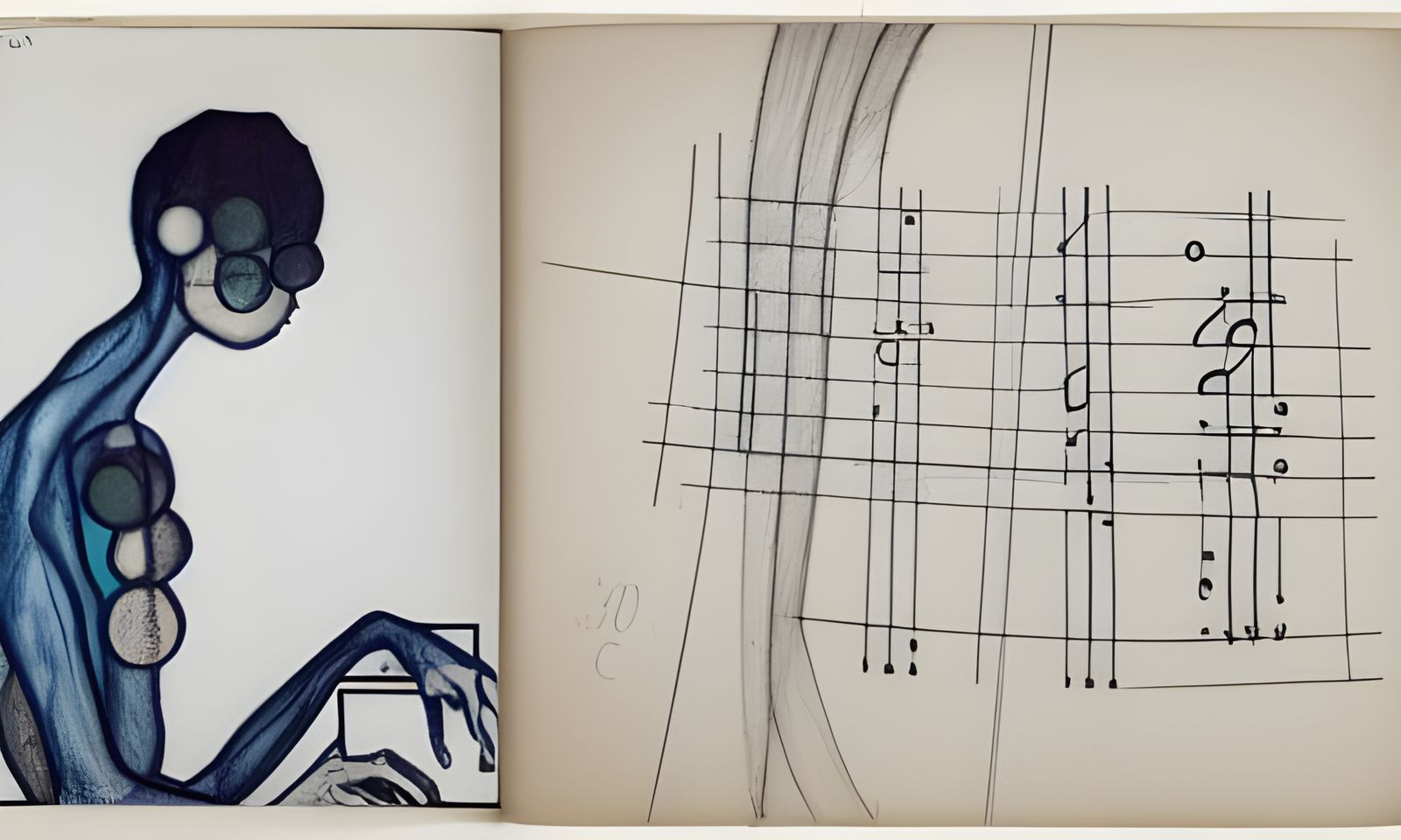 Vibrant Graphic Score in Parallax Style