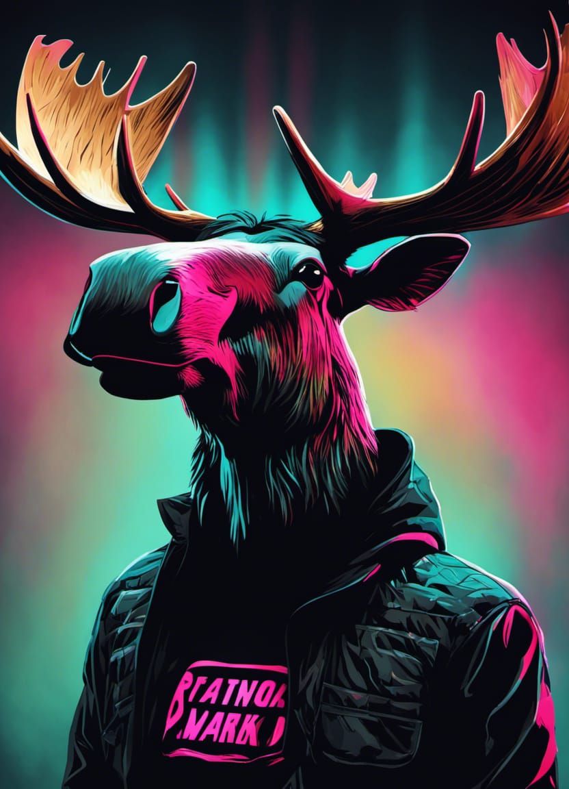 Retrowave moose