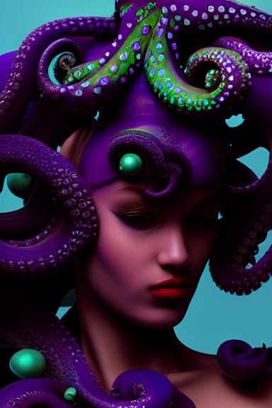 Kanaloa: Octopus Goddess in a Fantastical Mosaic