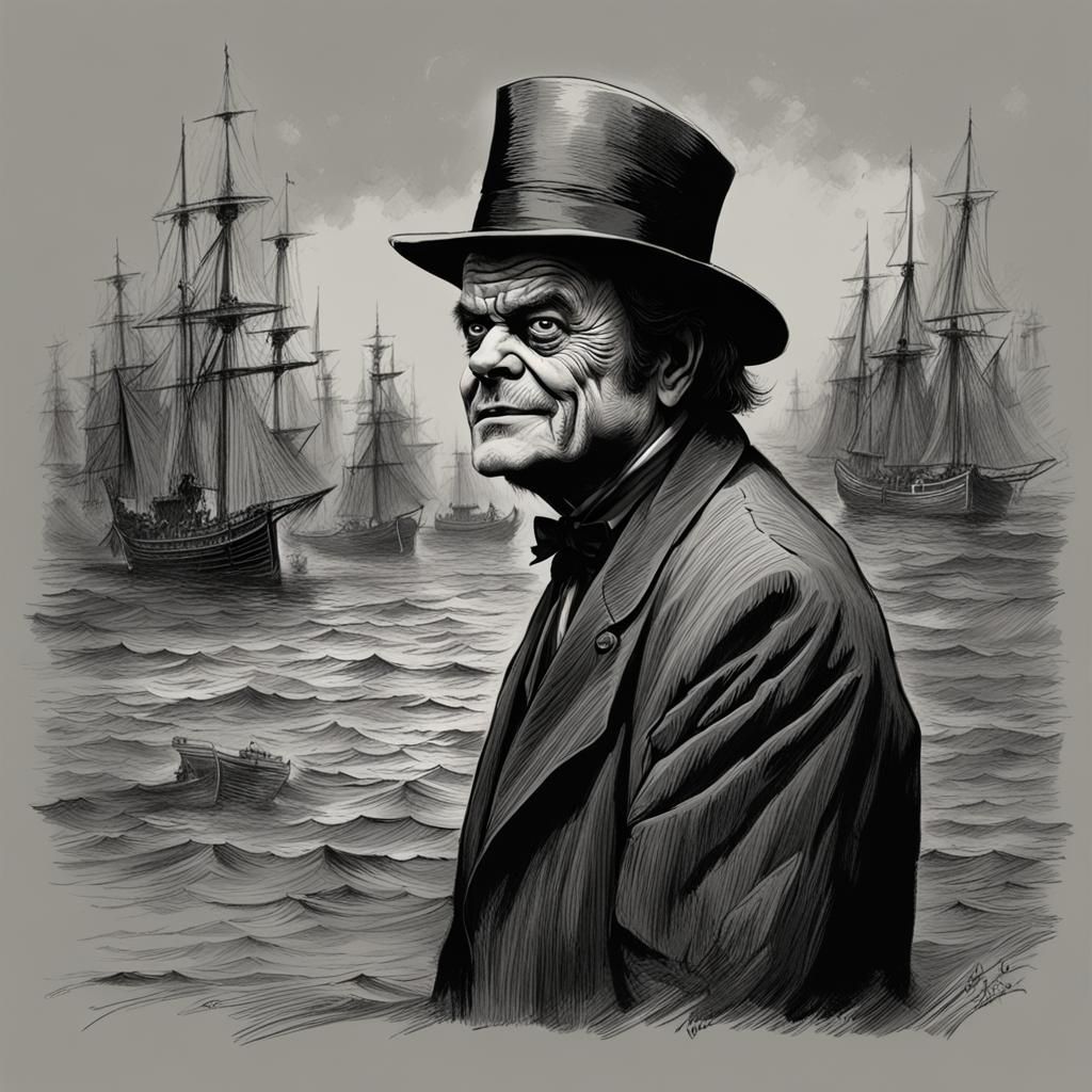 Nicholson Portrait in Doré and Rutkowski Style