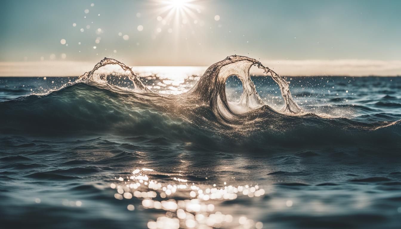 Radiant Ocean Reflections in Hyperrealistic Photography