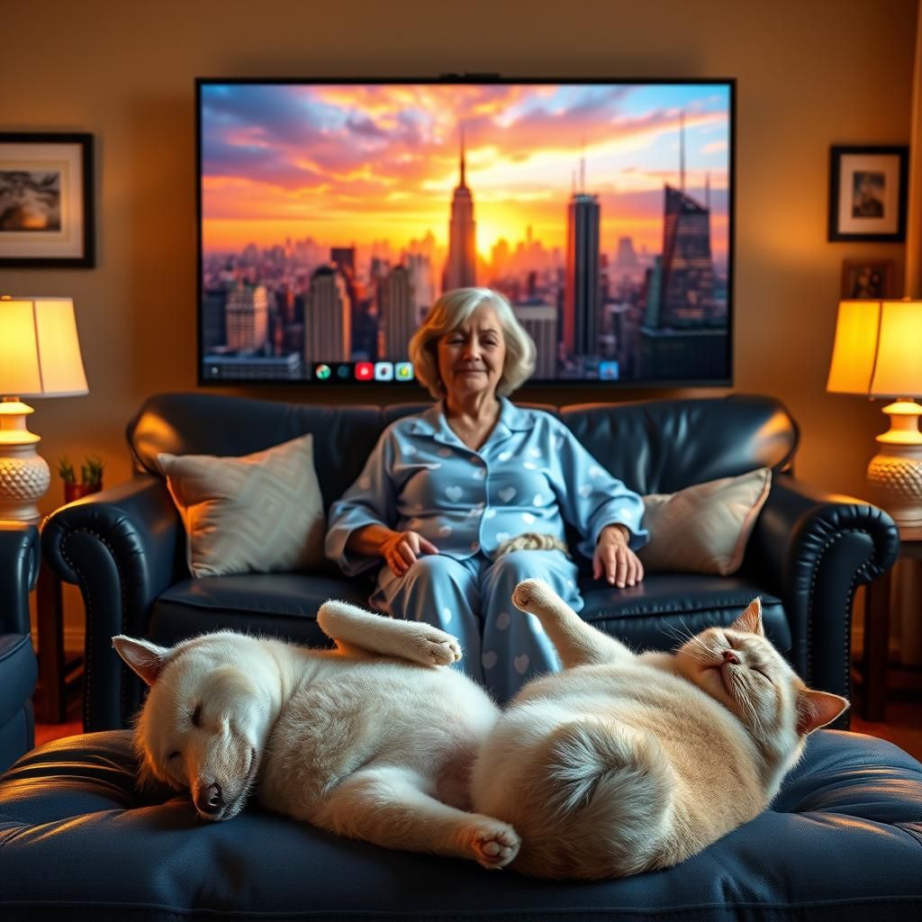 fantasy comedy pixar movie. An old lady 60 years old, a litt...