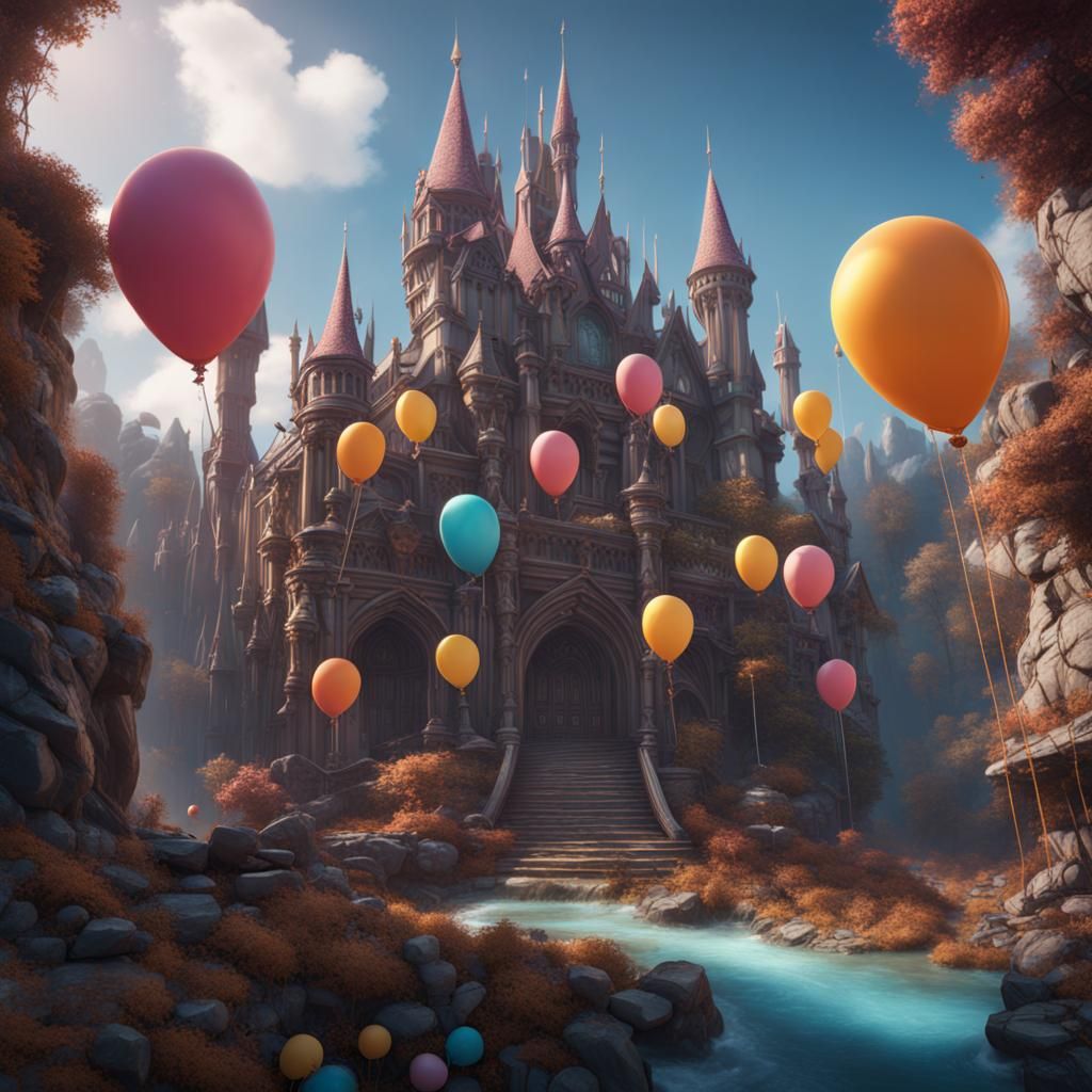 Fantastical Birthday Concept Art in Deep Color