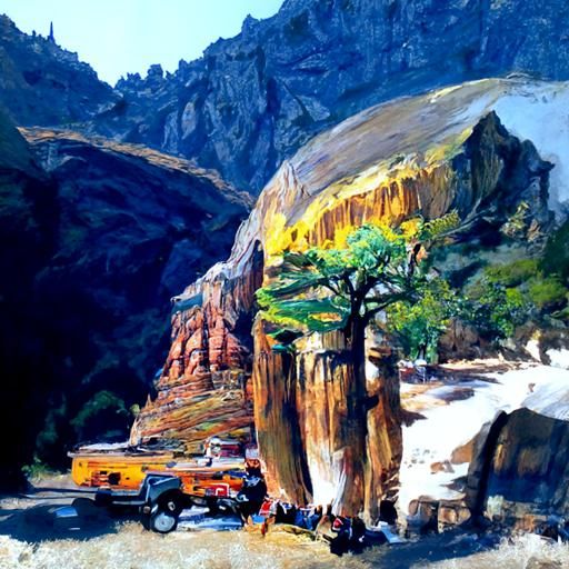 Zion National Park: Oil Painting by Gurney